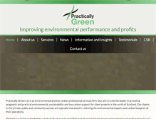 Tablet Screenshot of practically-green.co.uk